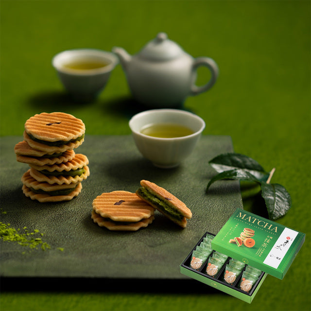 京都名菓子店【鼓月】 有機抹茶仙貝