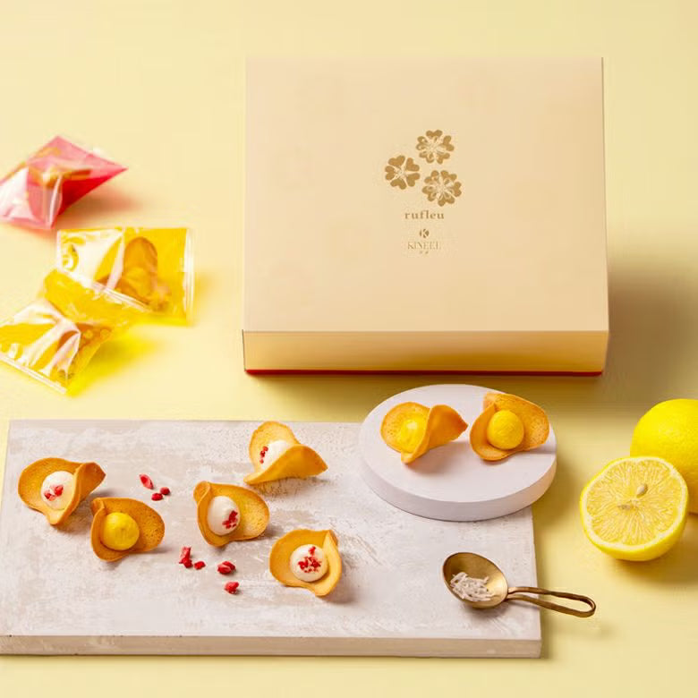 【期間限定】京都【KINEEL】rufleu 花瓣法式餅 (香草味+檸檬椰子味) 16個