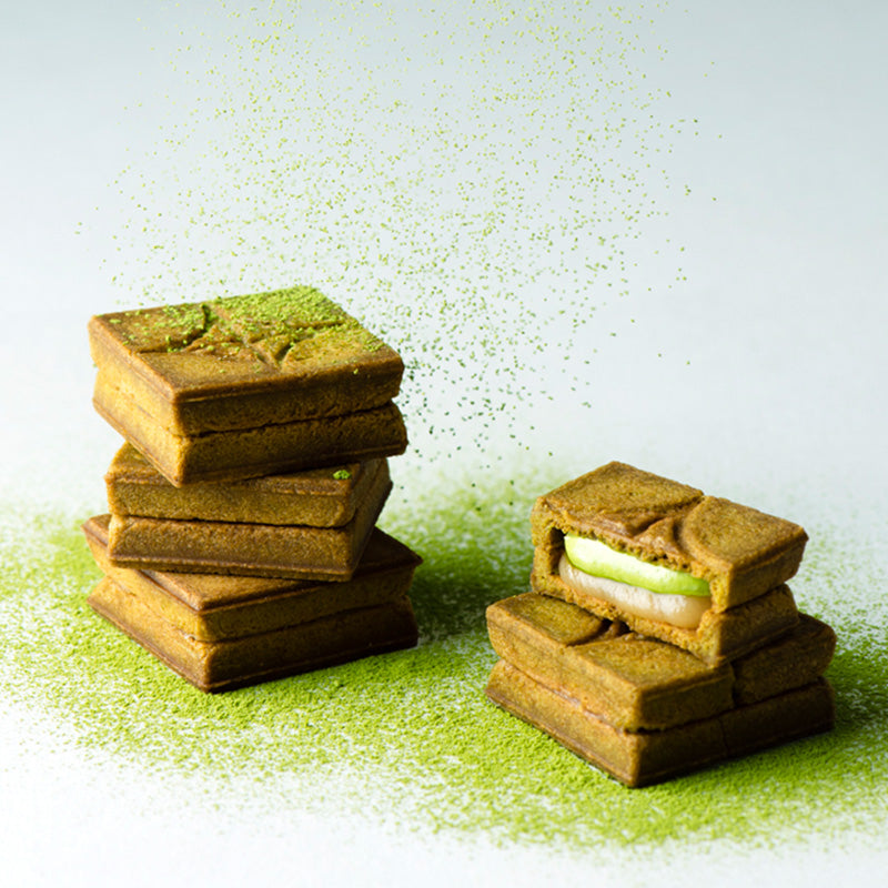 【Press Butter Sand】宇治抹茶奶油夾心餅 Match butter sand  5件 9件