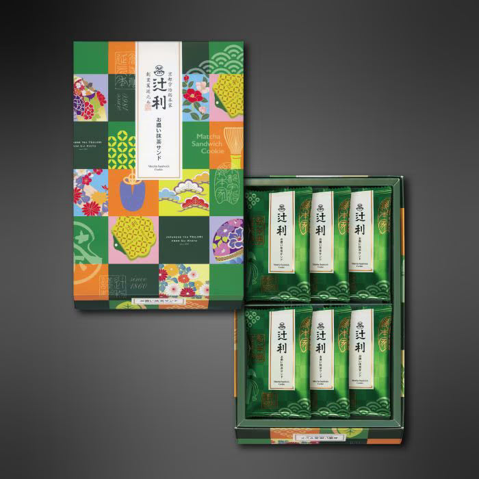 【辻利】濃抹茶夾心餅 6件